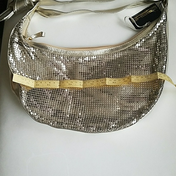 NWT VINTAGE GOLD SHOULDER BAG - Picture 6 of 8
